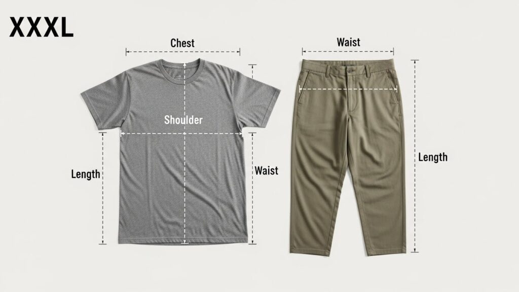 xxxl size fit and sizing guide